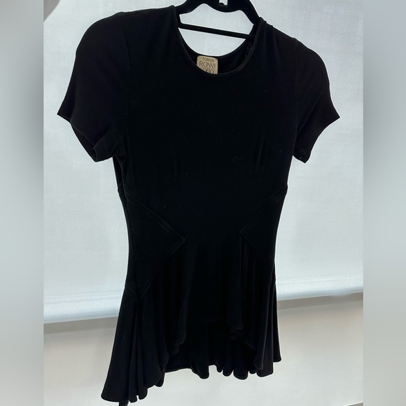 Torn by Ronny Kobo Peplum Knit Top XS - Picture 1 of 5